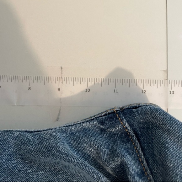 Levi's 501 Premium Shorts Denim Jean Cutoff Distressed - Picture 7 of 9